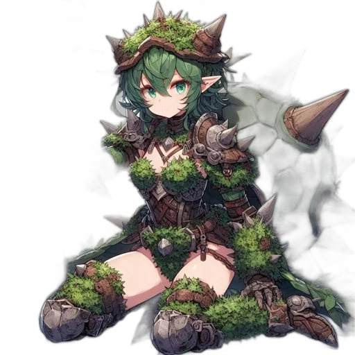 dragon, weapon, dress, staff transparent PNG cut-out