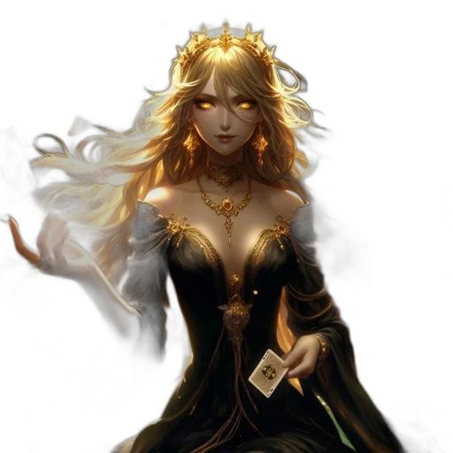 crown, dress, jewelry, fantasy art transparent PNG cut-out