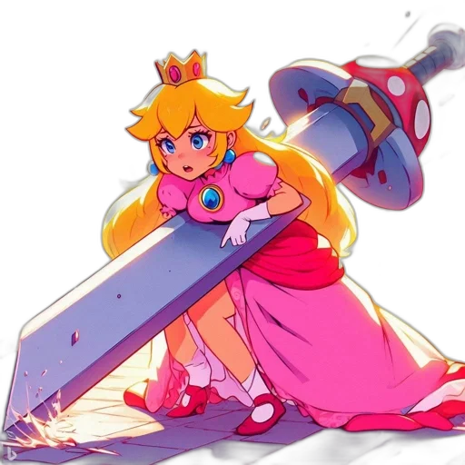 sword, weapon, dress, crown transparent PNG cut-out
