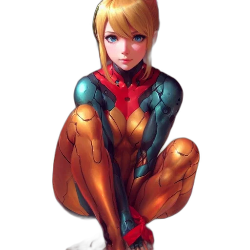 dress, robot, comic book art, concept art transparent PNG cut-out