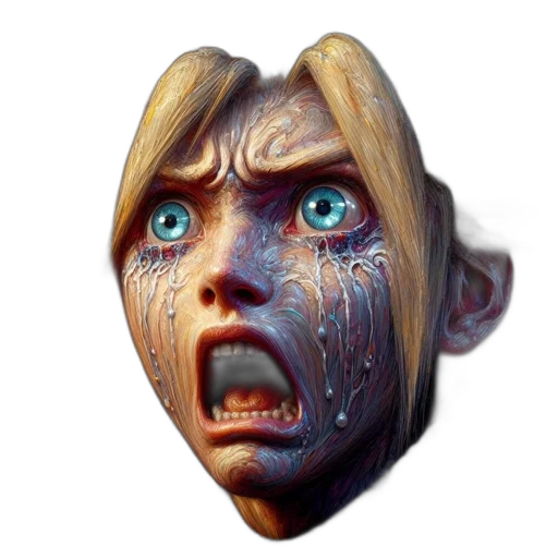 face, mask, creature, staff transparent PNG cut-out
