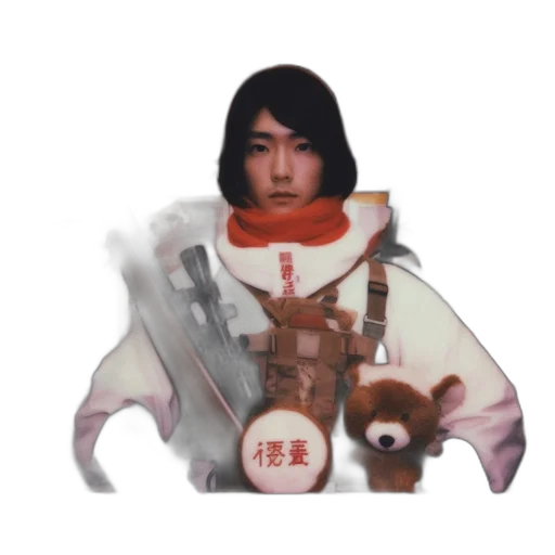 staff, robot, jacket, weapon transparent PNG cut-out