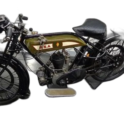 3d render, photorealistic, vintage, bsa transparent PNG cut-out