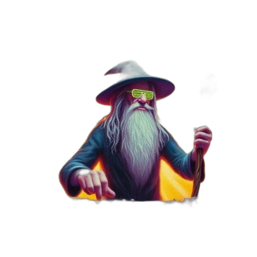hat, staff, mask, dragon transparent PNG cut-out