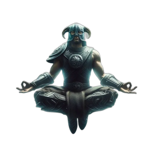 robot, mask, concept art, 3d render transparent PNG cut-out