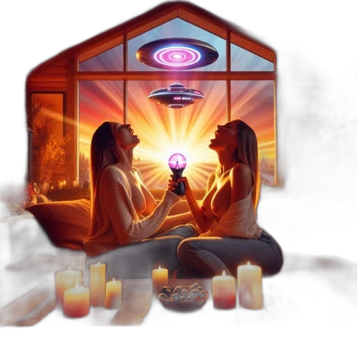 concept art, fantasy art, fire, sunset transparent PNG cut-out