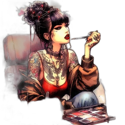 jewelry, dress, fantasy art, comic book art transparent PNG cut-out