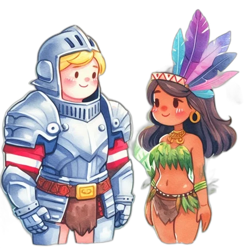 fantasy art, concept art, pixel art, watercolor transparent PNG cut-out