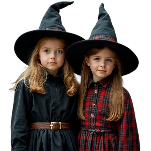 hat, dress, photorealistic, dark transparent PNG cut-out