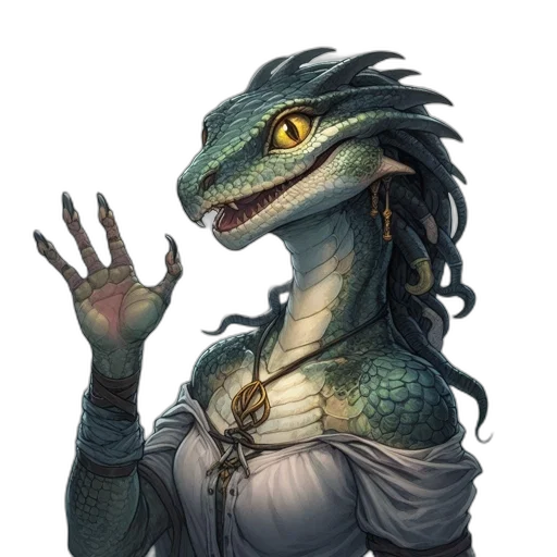 dragon, creature, staff, fantasy art transparent PNG cut-out