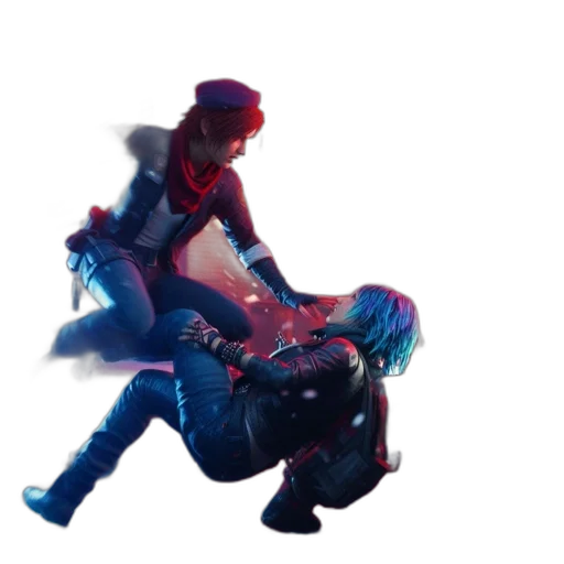 weapon, jacket, concept art, cyberpunk transparent PNG cut-out