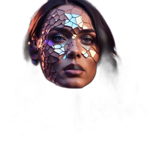 mask, face, jewelry, robot transparent PNG cut-out