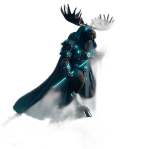 creature, dragon, crown, staff transparent PNG cut-out