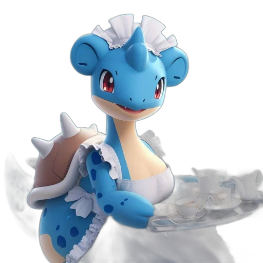 dragon, dress, creature, 3d render transparent PNG cut-out