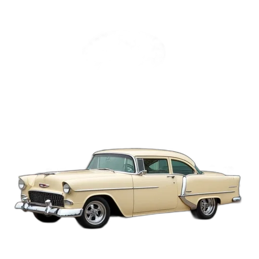 car, 3d render, photorealistic, vintage transparent PNG cut-out