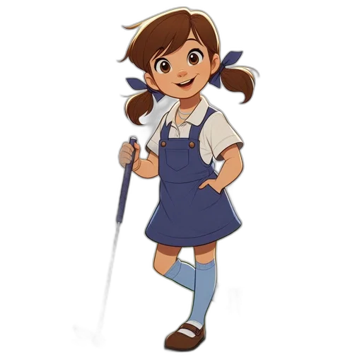 staff, dress, cartoon, concept art transparent PNG cut-out