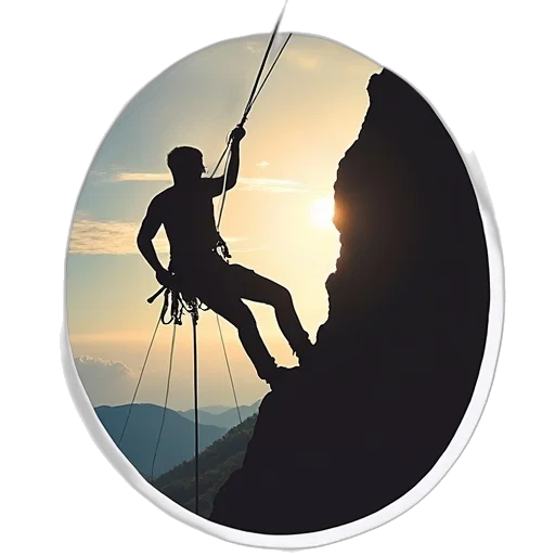 staff, photorealistic, silhouette, rock transparent PNG cut-out