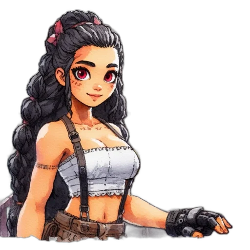 dress, staff, fantasy art, concept art transparent PNG cut-out
