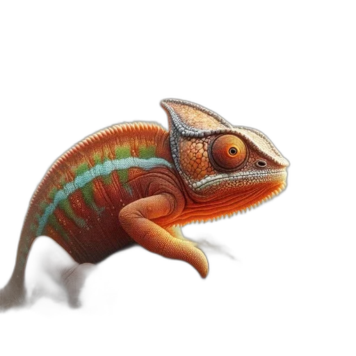dragon, creature, animal, staff transparent PNG cut-out