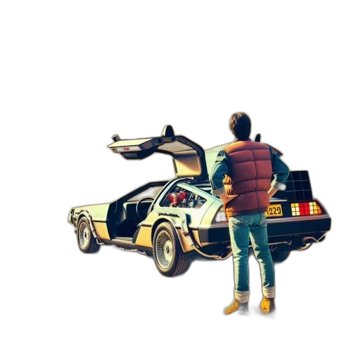 car, jacket, robot, shoes transparent PNG cut-out