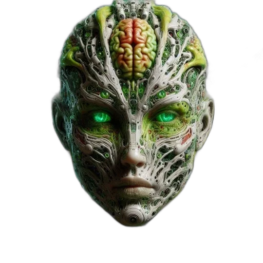 mask, face, creature, robot transparent PNG cut-out