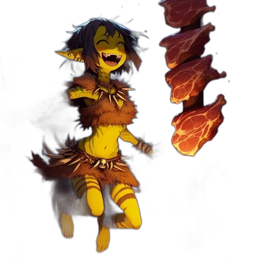 dragon, staff, creature, concept art transparent PNG cut-out