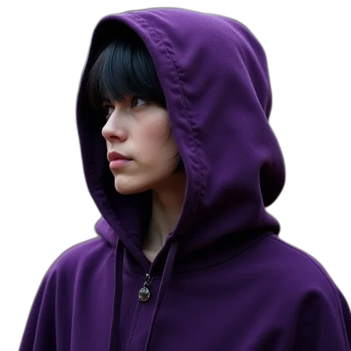 jacket, face, staff, umbrella transparent PNG cut-out
