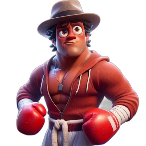 jacket, hat, face, staff transparent PNG cut-out