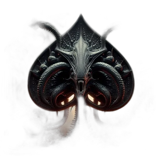 mask, dragon, creature, staff transparent PNG cut-out