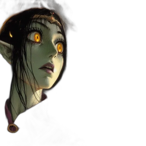 mask, face, creature, staff transparent PNG cut-out
