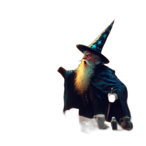 hat, staff, dragon, mask transparent PNG cut-out