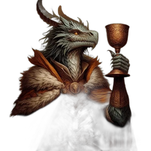 dragon, staff, sword, creature transparent PNG cut-out