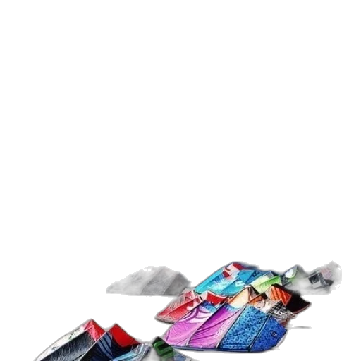 shoes, jacket, umbrella, colorful transparent PNG cut-out