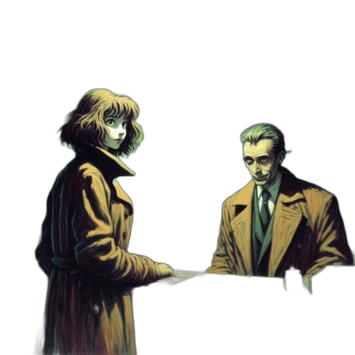 jacket, staff, mask, face transparent PNG cut-out