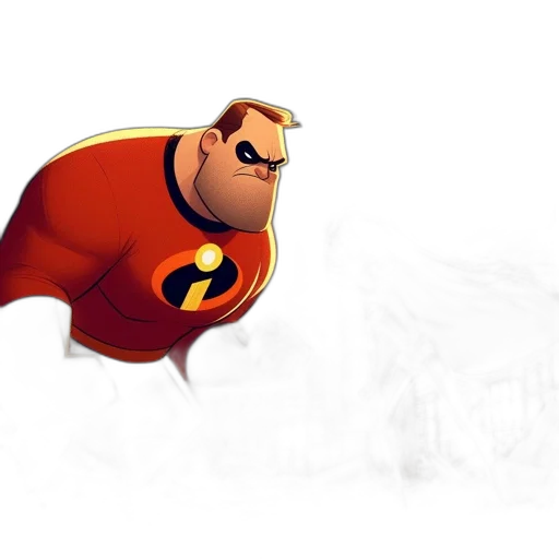 comic book art, concept art, cartoon, 3d render transparent PNG cut-out