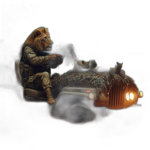 animal, creature, robot, concept art transparent PNG cut-out