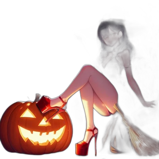 dress, shoes, creature, mask transparent PNG cut-out