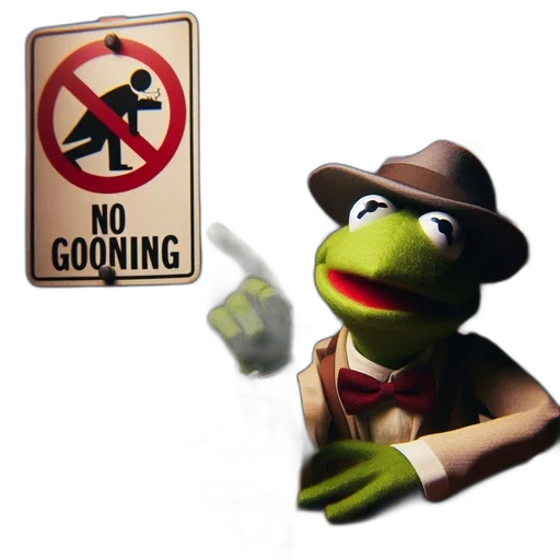 3d render, green, anthropomorphic, frog transparent PNG cut-out