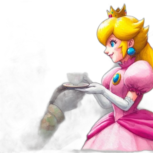 dress, crown, weapon, staff transparent PNG cut-out