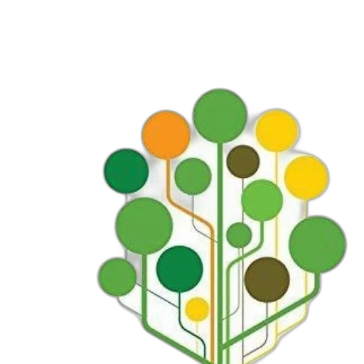 tree, 3d render, green, earth tones transparent PNG cut-out