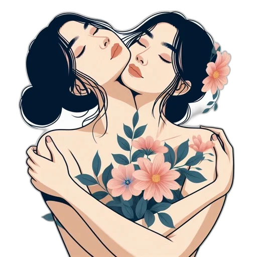 flower, dress, watercolor, photorealistic transparent PNG cut-out