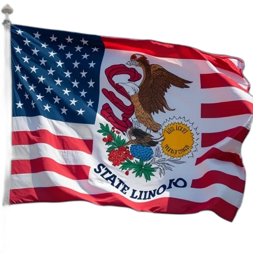 united, states, state, flag transparent PNG cut-out