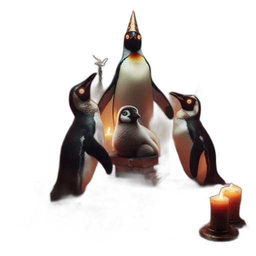 animal, staff, 3d render, concept art transparent PNG cut-out