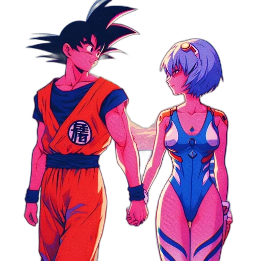 concept art, anime, vaporwave, comic book art transparent PNG cut-out