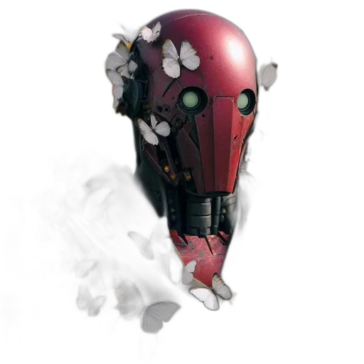 mask, robot, weapon, face transparent PNG cut-out