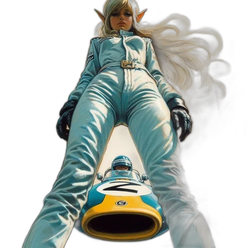 robot, car, hair, concept art transparent PNG cut-out