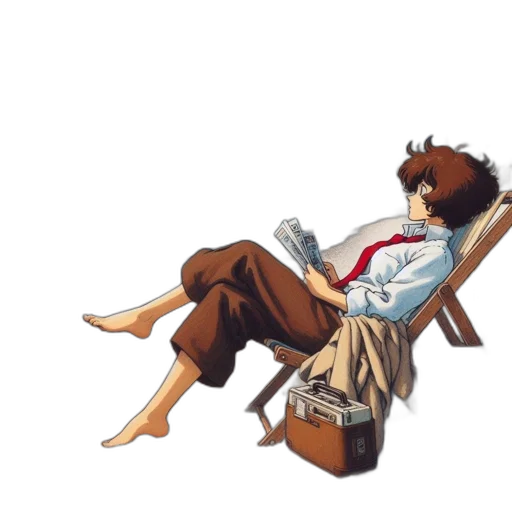 furniture, staff, jacket, anime transparent PNG cut-out