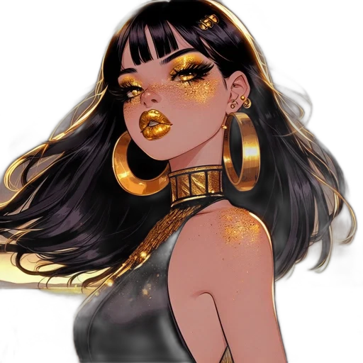 jewelry, face, fantasy art, concept art transparent PNG cut-out