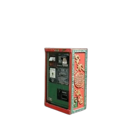 bottle, colorful, ornate, vending transparent PNG cut-out