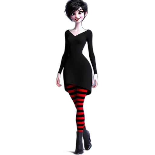 dress, 3d render, concept art, cartoon transparent PNG cut-out